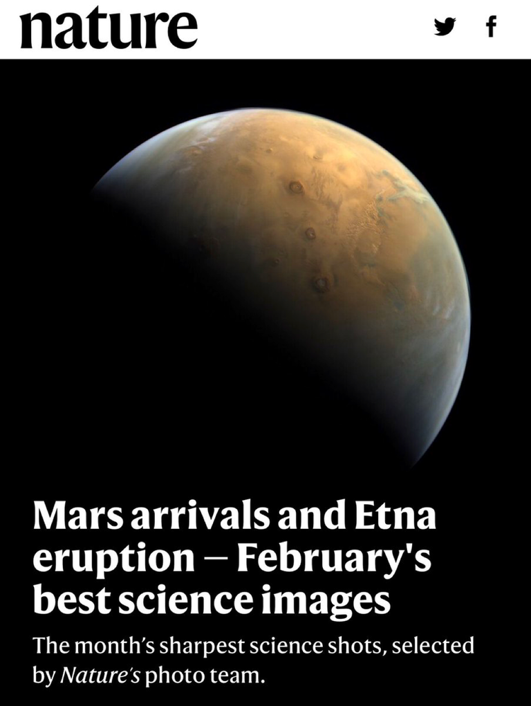 أول صورة للمريخ بأول مسبار عربي في التاريخ