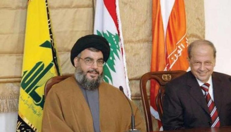 الرئيس اللبناني ميشال عون وأمين عام حزب الله حسن نصر الله (أرشيفية)