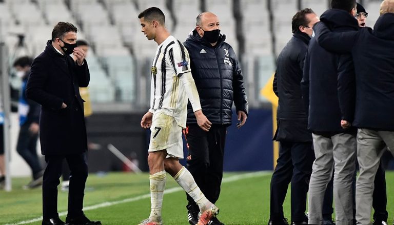 كريستيانو رونالدو ودع دوري أبطال أوروبا مع يوفنتوس لمرة جديدة كريستيانو رونالدو نجم يوفنتوس
