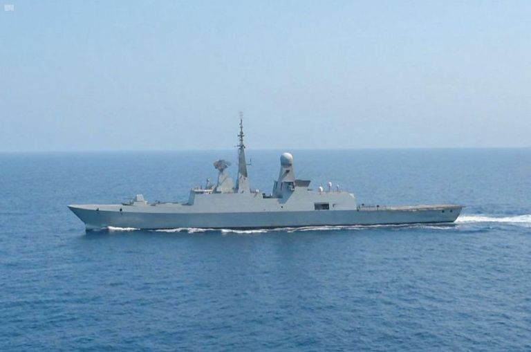 جانب من التدريب البحري المشترك بين السعودية وفرنسا