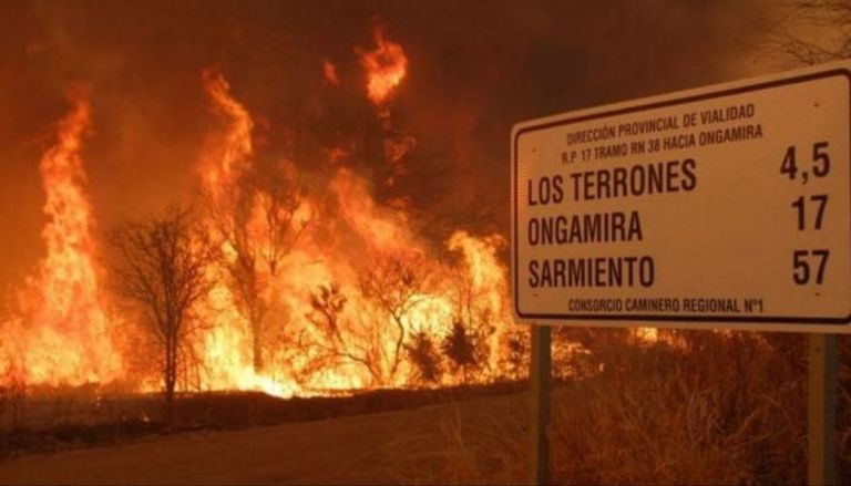 حرائق غابات في الأرجنتين- أرشيفية