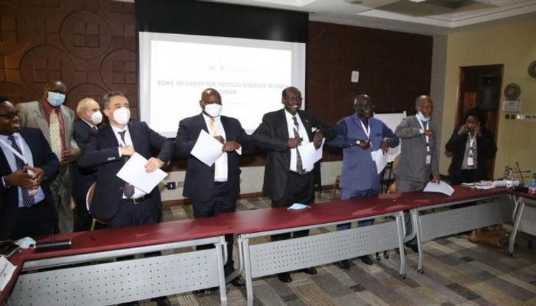 ممثلو الحكومة والمعارضة بجنوب السودان - أرشيفية