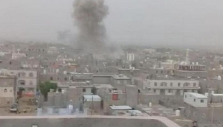 استهداف سابق لمدينة مأرب اليمنية