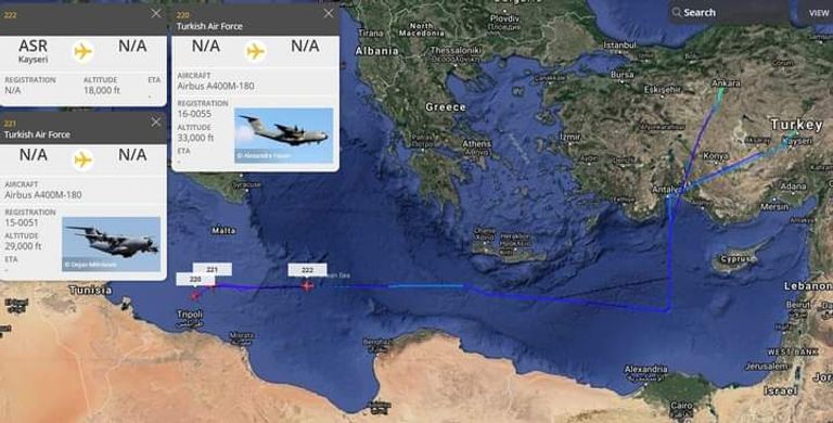 طائرة شحن عسكرية تركية - أرشيفية
