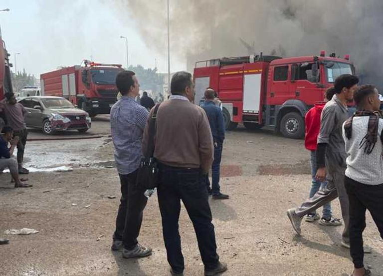 عمليات إخماد الحريق