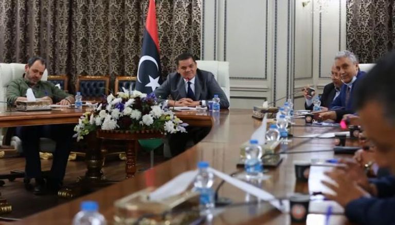 أول اجتماع للحكومة الليبية برئاسة الدبيبة في طرابلس