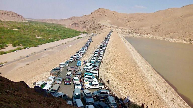 قبائل مأرب أثناء النفير لمواجهة الحوثي