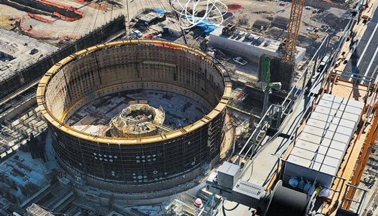 أعمال الإنشاءات في مفاعل أكويو النووي التركي 