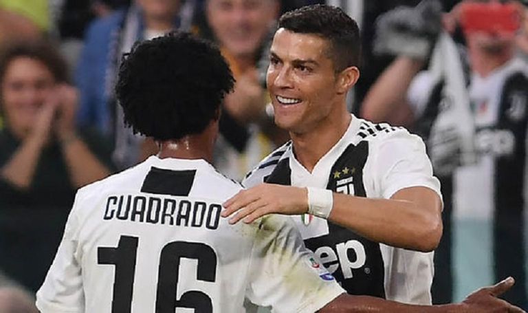 كريستيانو رونالدو هداف الدوري الإيطالي مع كوادرادو خوان كوادرادو نجم يوفنتوس الإيطالي