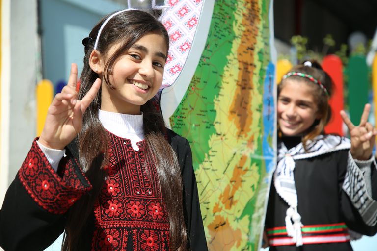 جانب من فعاليات المهرجان الثقافي السنوي بعنوان "فلسطين موطني"