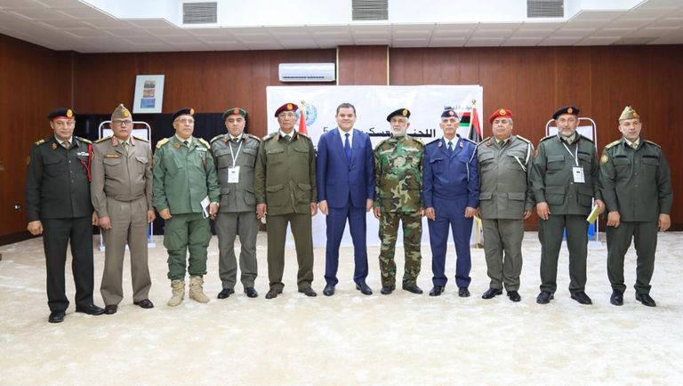 رئيس الحكومة الليبية الجديدة عبدالحميد الدبيبة واللجنة العسكرية المشتركة