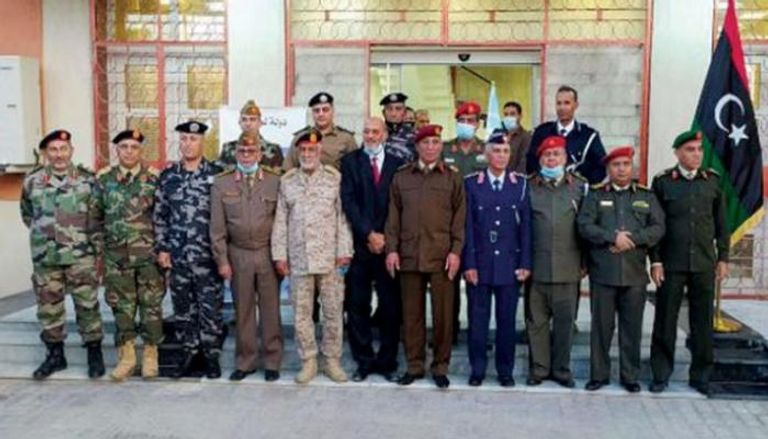 جانب من اجتماع اللجنة العسكرية الليبية المشتركة (5+5)