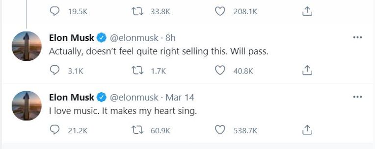 ماسك يتراجع عن بيع تغريدته إيلون ماسك الرئيس التنفيذي لشركة تسلا