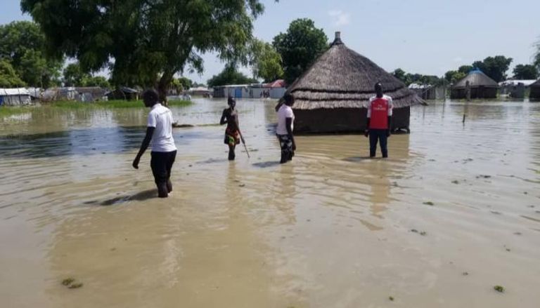 الفيضانات تغمر مدينة بور بولاية جونقلي في جنوب السودان
