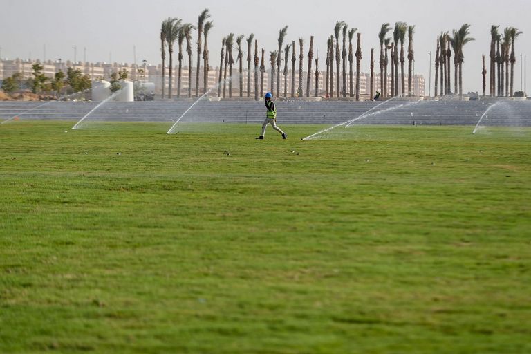 مشهد من الجو لعاصمة مصر الإدارية الجديدة
