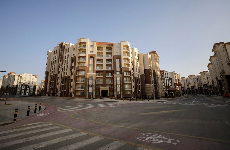 مشهد من الجو لعاصمة مصر الإدارية الجديدة