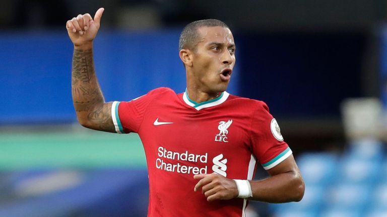 تياجو ألكانتارا لاعب ليفربول فيرنر وزياش بقميص تشيلسي