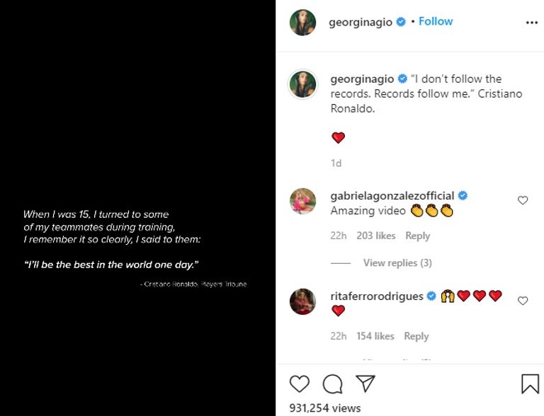 كريستيانو رونالدو وجورجينا رودريجيز