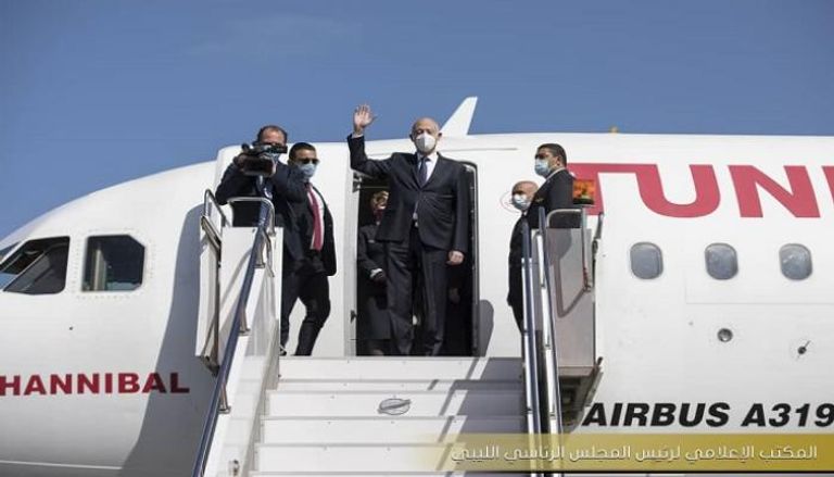 الرئيس التونسي قيس سعيد يغادر ليبيا 