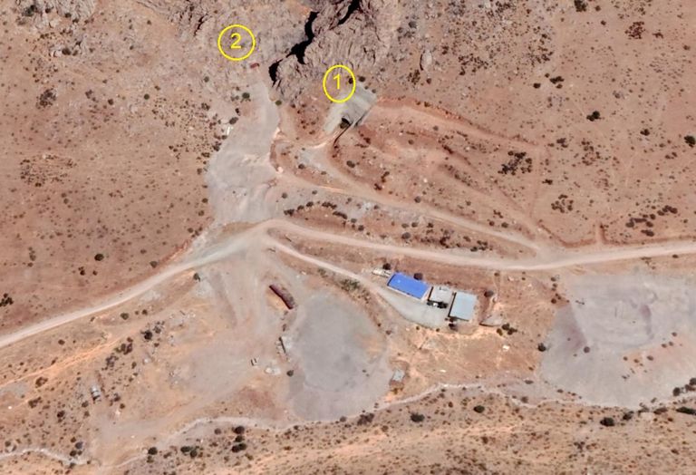 أحد مواقع الصواريخ البـاليستية كشفت عنها المقاومة الإيرانية المعارضة كشفت عن موقعين للصواريخ الباليستية الإيرانية