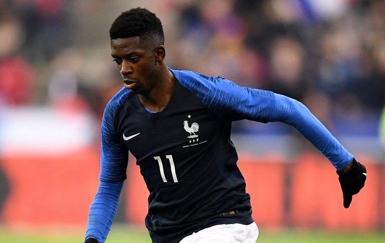 عثمان ديمبلي لاعب فرنسا