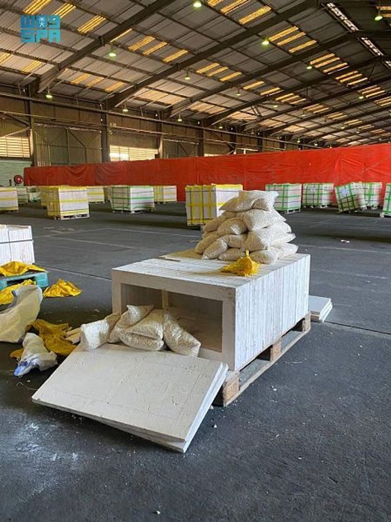 المخدرات المضبوطة كانت مخبأة في شحنة رخام