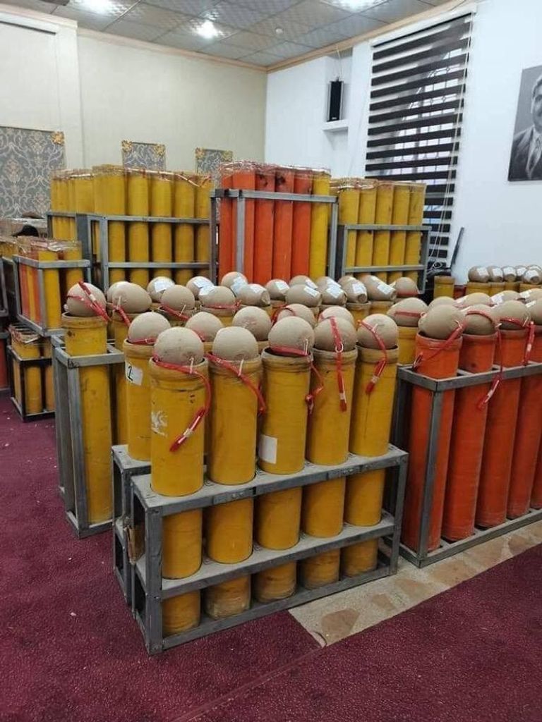 محتفلون كرد بعيد النوروز يوقدون النيران في شمال العراق