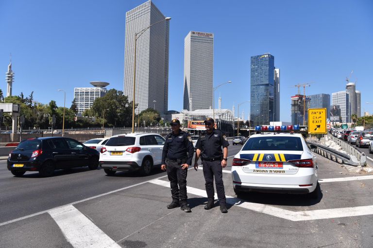 جانب من استعدادات الشرطة الإسرائيلية