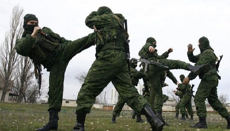 جنود روس خلال تدريبات - أرشيفية