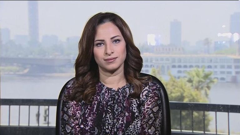 رانيا يعقوب رئيسة مجلس إدارة شركة ثري واي لتداول الأوراق المالية البورصة المصرية - أرشيفية