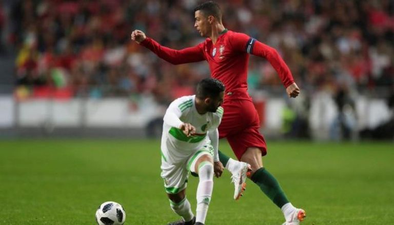 كريستيانو رونالدو قائد البرتغال في مواجهة سابقة أمام الجزائر