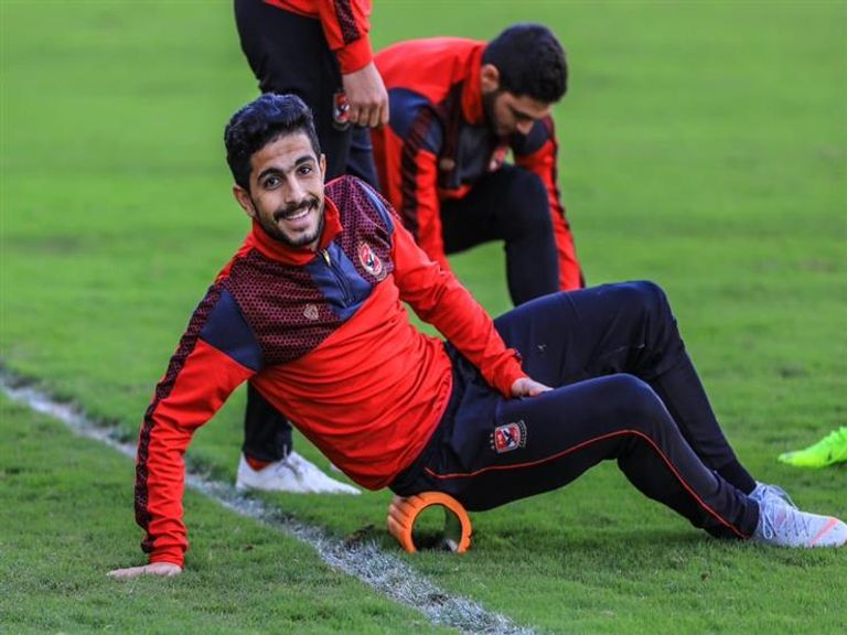 أيمن أشرف لاعب منتخب مصر وفريق الأهلي ميدو مع حسام البدري مدرب منتخب مصر