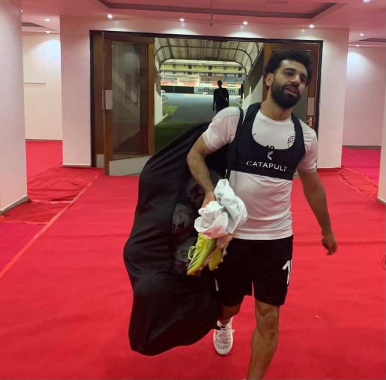 محمد صلاح بقميص منتخب مصر