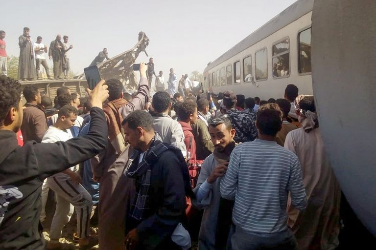 حادث تصادم قطاري سوهاج