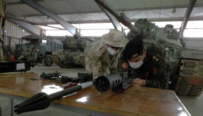 جانب من عمليات تدريب مليشيات مسلحة غربي ليبيا (الدفاع التركية)