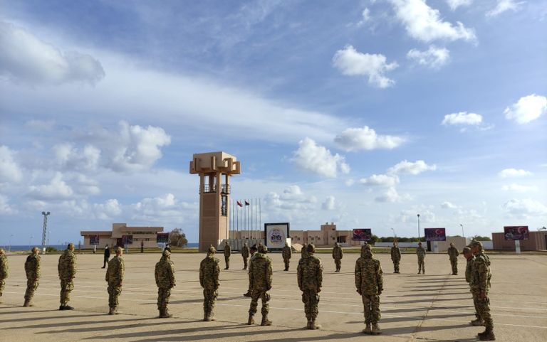 جانب من عمليات تدريب مليشيات مسلحة غربي ليبيا (الدفاع التركية)