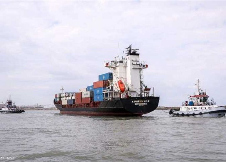 السفينة بعد نجاح إنقاذها