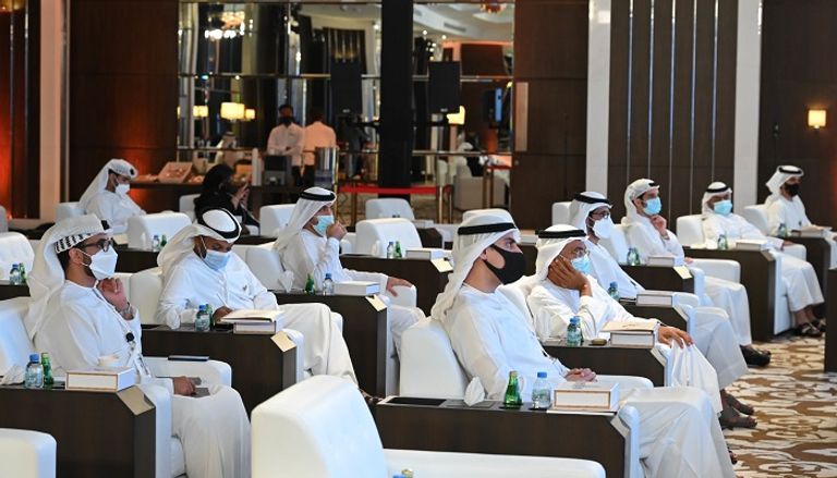 الشيخ عبدالله بن زايد آل نهيان خلال كلمته بالملتقى