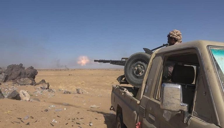 جانب من ضربات التحالف على تعزيزات حوثية غربي مأرب