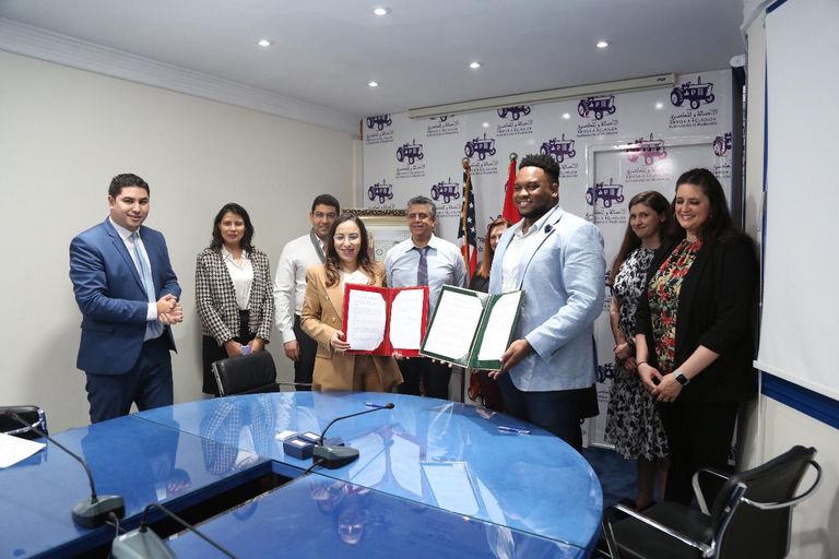 الوفد الأمريكي خلال زيارته مدينة الداخلة