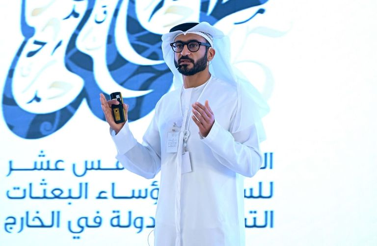 جانب من فعاليات اليوم الرابع لملتقى السفراء وممثلي البعثات التمثيلية لدولة الإمارات في الخارج الشيخ نهيان بن مبارك آل نهيان وزير التسامح والتعايش الإماراتي