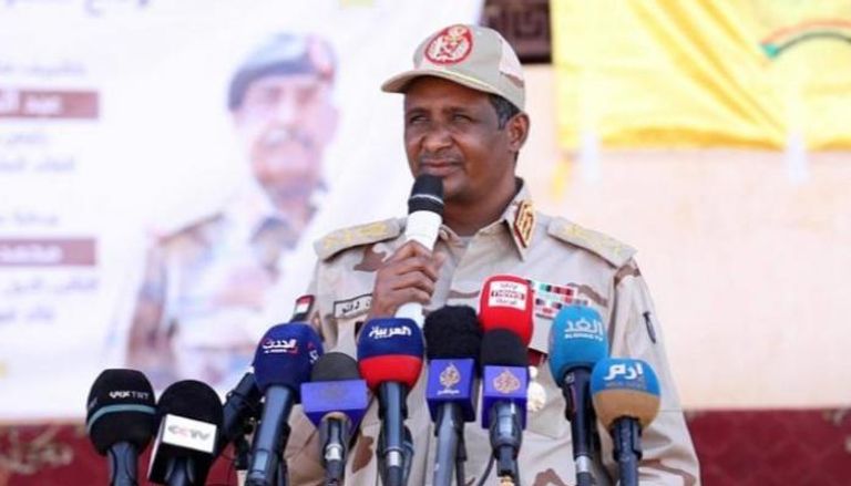 النائب الأول لرئيس مجلس السيادة السوداني، محمد حمدان دقلو