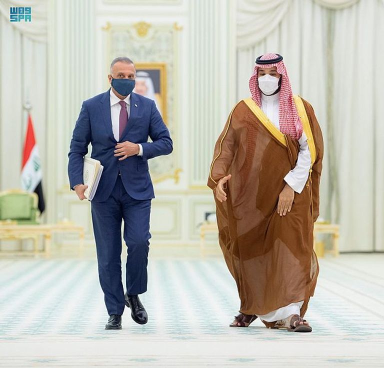 الأمير محمد بن سلمان ورئيس الوزراء العراقي