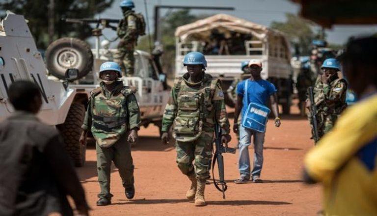 عناصر من قوات حفظ السلام الأممية المنتشرة في أفريقيا