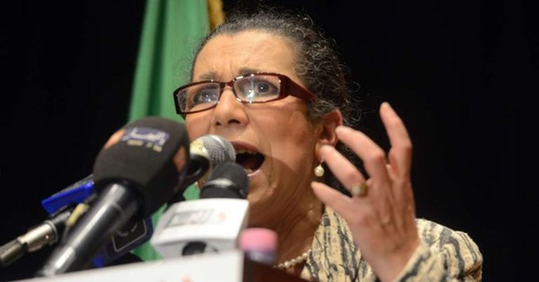 لويزة حنون الأمينة العامة المقالة لحزب العمال المعارض بالجزائر - أرشيفية لويزة حنون الأمينة العامة المقالة لحزب العمال المعارض بالجزائر