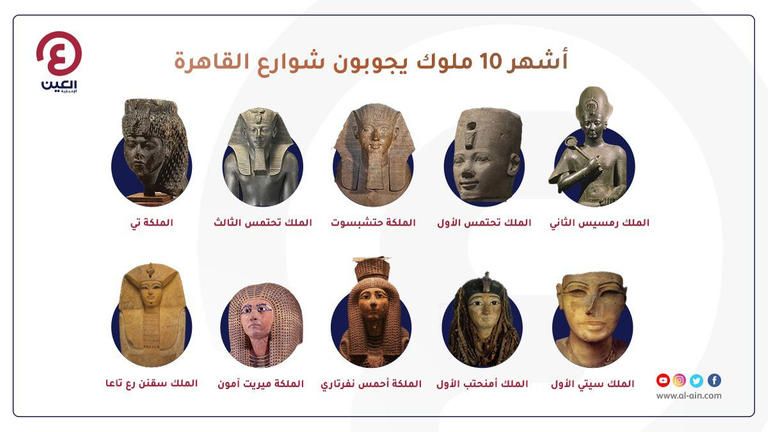 ميدان التحرير بقلب القاهرة يستعد لموكب المومياوات