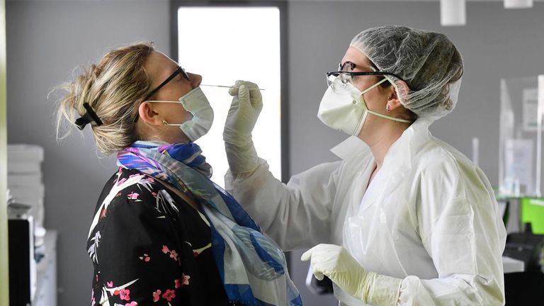 فحص فيروس كورونا في ألمانيا