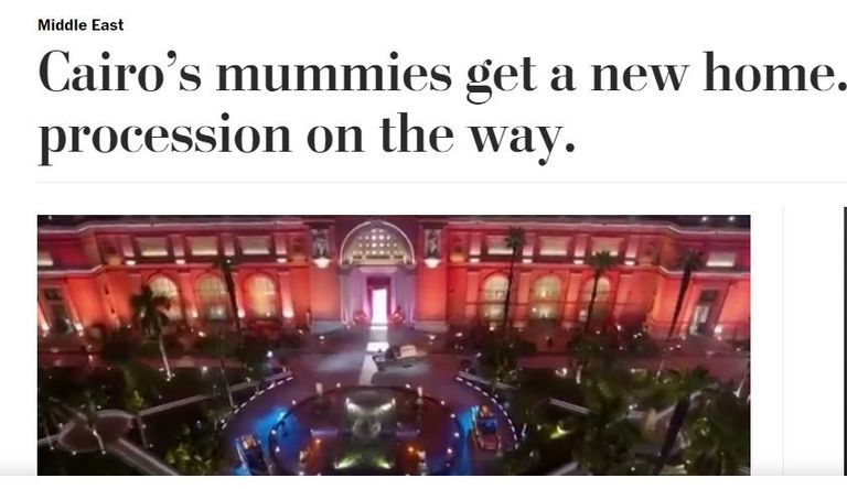 الموكب الذهبي للمومياوات الملكية