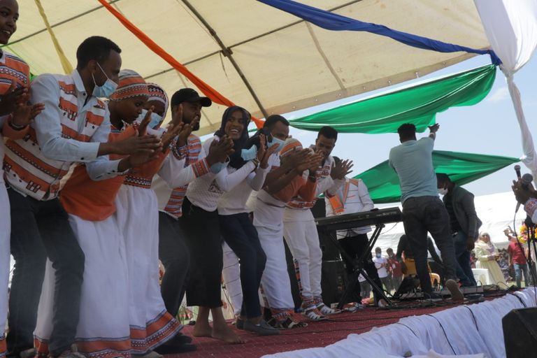 جانب من إحتفالات قومية سلطي بحضور عمدة العاصمة 