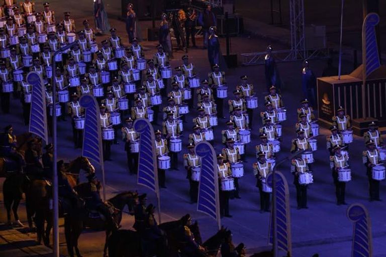 جانب من موكب نقل المومياوات الملكية